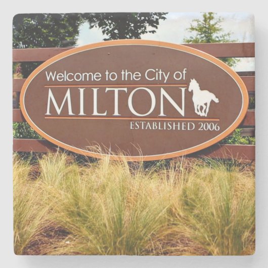 City Of Milton，ジョージア，コースター ストーンコースター (正面)