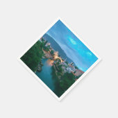 City of Mostar – ボスニア・ヘルツェゴビナ スタンダードカクテルナプキン (角)