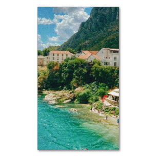 City of Mostar – ボスニア・ヘルツェゴビナ マグネット名刺