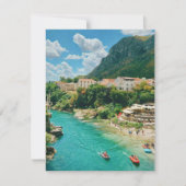 City of Mostar – ボスニア・ヘルツェゴビナ 出欠カード (正面)