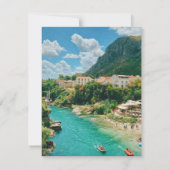 City of Mostar – ボスニア・ヘルツェゴビナ 出欠カード (裏面)