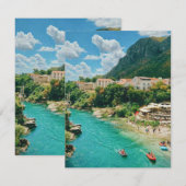 City of Mostar – ボスニア・ヘルツェゴビナ 出欠カード (正面/裏面)