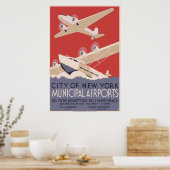 City of New York Cities Airport ポスター (キッチン)