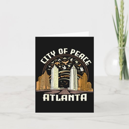 City Of Peace Atlanta Souvenir Men Women Georgia A カード (正面)