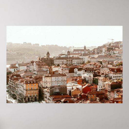 City of Porto during sunset ポスター (正面)