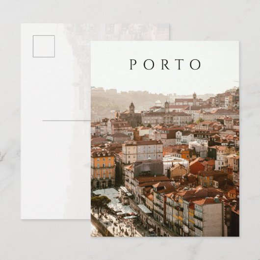 City of Porto, golden sunset ポストカード (正面/裏面)