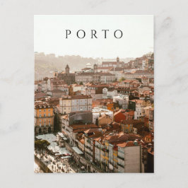 City of Porto, golden sunset ポストカード