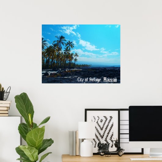 City of Refugeing Big Islandハワイ風光明媚なポスター ポスター (ホームオフィス)