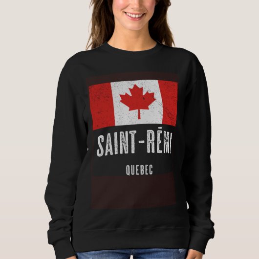 City of Saint Rémi  CANADA Canadian Flag Souvenir スウェットシャツ (正面)