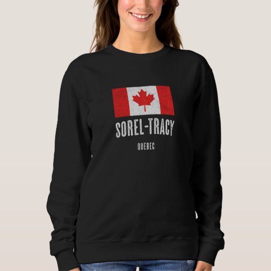 City Of Sorel Tracyカナダ国旗Merch スウェットシャツ (正面)