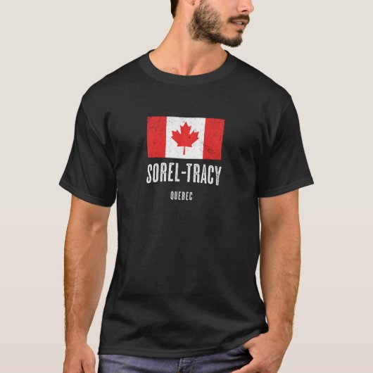 City Of Sorel Tracyカナダ国旗Merch Tシャツ (正面)