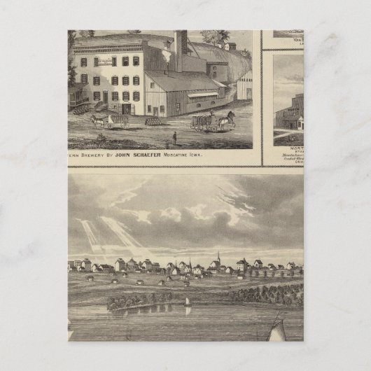 City of Storm Lake brewery、Muscatine bldg ポストカード (正面)