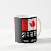 City Of Summerside Canadaカナダ国旗Merch Zip コーヒーマグカップ (正面右)