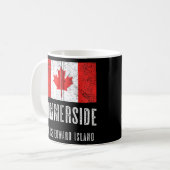 City Of Summerside Canadaカナダ国旗Merch Zip コーヒーマグカップ (正面左)