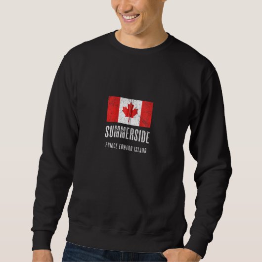 City Of Summerside Canadaカナダ国旗Merch Zip スウェットシャツ (正面)