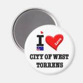 CITY OF WEST TORRENS - I Love マグネット (正面/裏面)