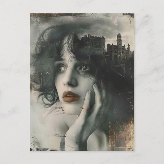 City on my Mind Woman ポストカード (正面)