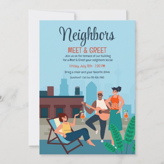 City Rooftop Party 招待状 (正面)