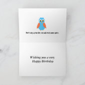 City Scapeカスタマイズ可能な誕生日カード カード (内部)