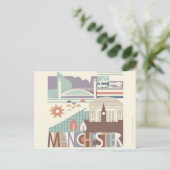 City Scape ManchesterとNorth Westはがき ポストカード (スタンド正面)