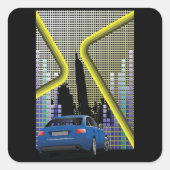 City Scene Stickers スクエアシール (正面)