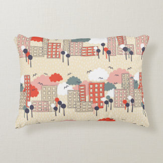 City seamless pattern アクセントクッション