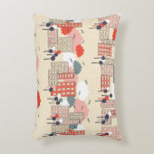 City seamless pattern アクセントクッション (正面(垂直))