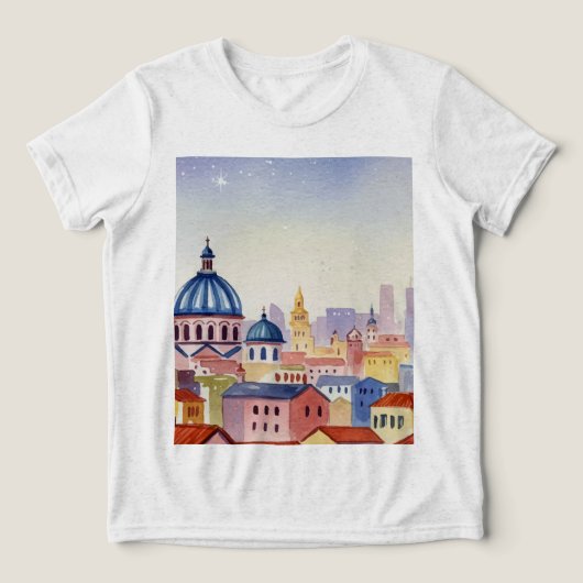  City skyline トライブレンドＴシャツ (デザイン正面)