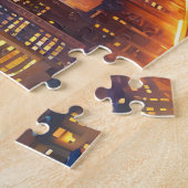 City Skyline Art 3写真パズルSkyline Internet ジグソーパズル (側面)