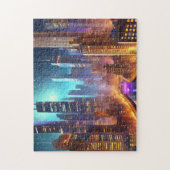 City Skyline Art 3写真パズルSkyline Internet ジグソーパズル (縦)
