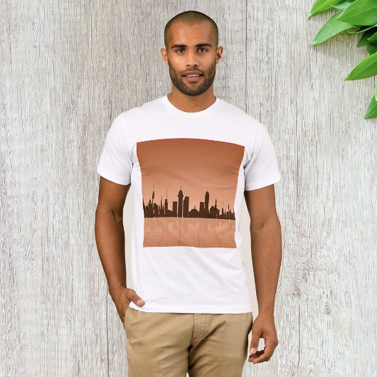 City Skyline At Dawn Mens Tシャツ