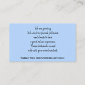 City Skyline Business Webサイトアドレスの変更 名刺 (裏面)