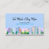 City Skyline Business Webサイトアドレスの変更 名刺 (正面)