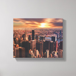  City skyline image on canvas キャンバスプリント
