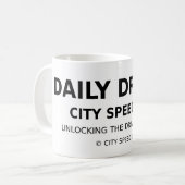 City Speed Co. Mug – Unlocking the Driver Within コーヒーマグカップ (正面左)