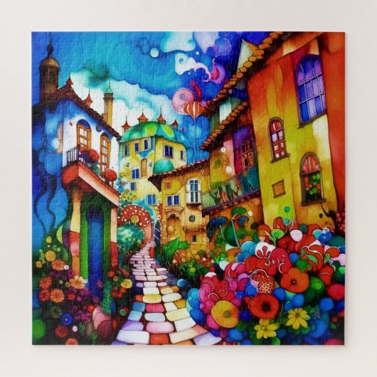 City Street Puzzle ジグソーパズル (縦)