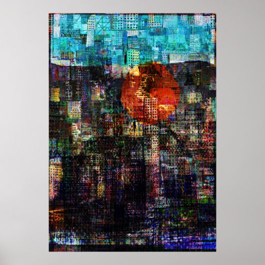 "City Sun 2"プリント ポスター (正面)