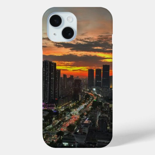 City Sunset Skyline Phone Case for iPhone Case-Mate iPhoneケース (裏面)