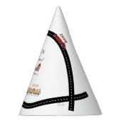 City Transportation Vehicles Truck Second Birthday パーティーハット (右)