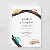 City Transportation Vehicles Truck Second Birthday 招待状 (正面)