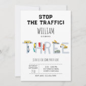 City Transportation Vehicles Truck Third Birthday (正面)