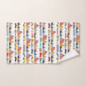 City Transportation Vehicles Trucks Cars Kids バスタオルセット (ハンドタオル)