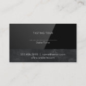 City Walleryの金ゴールドロゴ |黒の光沢 名刺 (裏面)