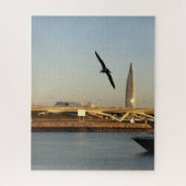 City with a Birdパズル ジグソーパズル (縦)