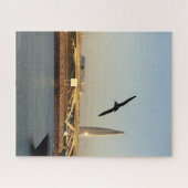 City with a Birdパズル ジグソーパズル (横)