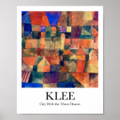 City With the Three Domes by Paul Klee ポスター (正面)