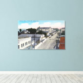 CityAntioch,カリフォルニア州の空中表示 キャンバスプリント (インサイチュ (ウッドフロア))