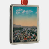 CityCoeurのd'Aleneの空中写真、ID メタルオーナメント (右)