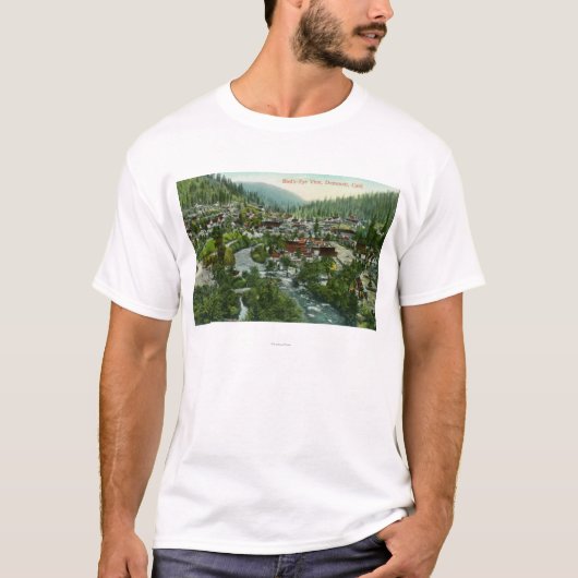 CityDunsmuirの空中写真、カリフォルニア Tシャツ (正面)