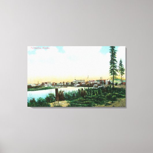 CityFairbanks, AKの表示 キャンバスプリント (正面)